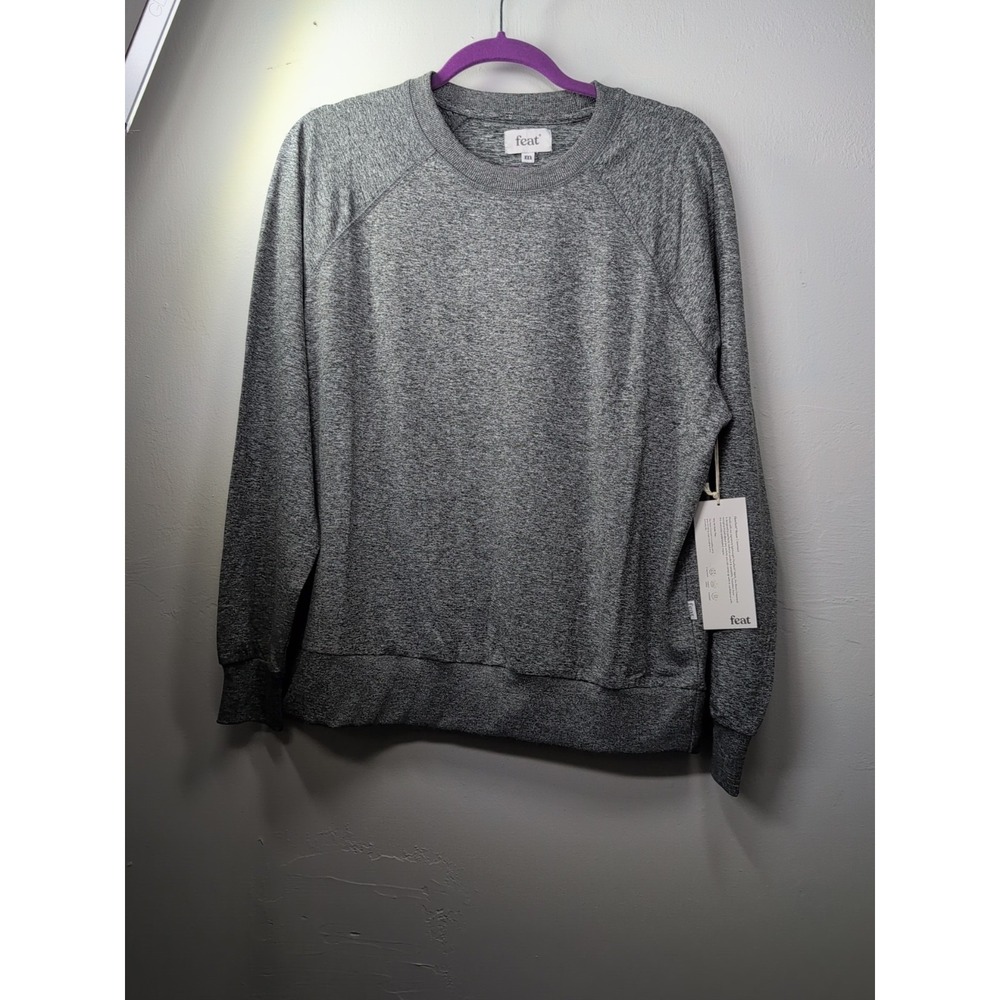 Feat Pullover Grey Sweatshirt Medium NWT Unisex